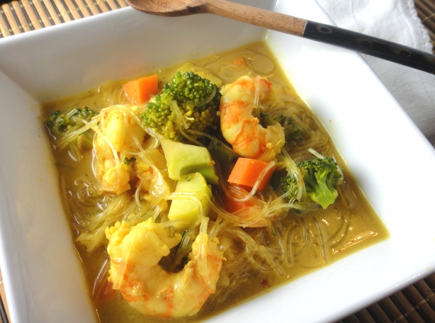 Shrimp and Broccoli Coconut Soup